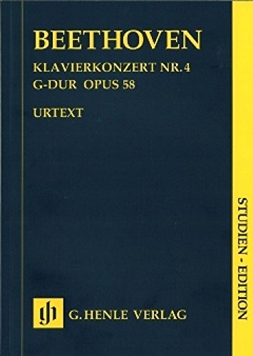 Klavierkonzert Nr. 4 G-dur op. 58. Studien-Edition: Besetzung: Orchester (Studien-Editionen: Studienpartituren) von G. Henle Verlag